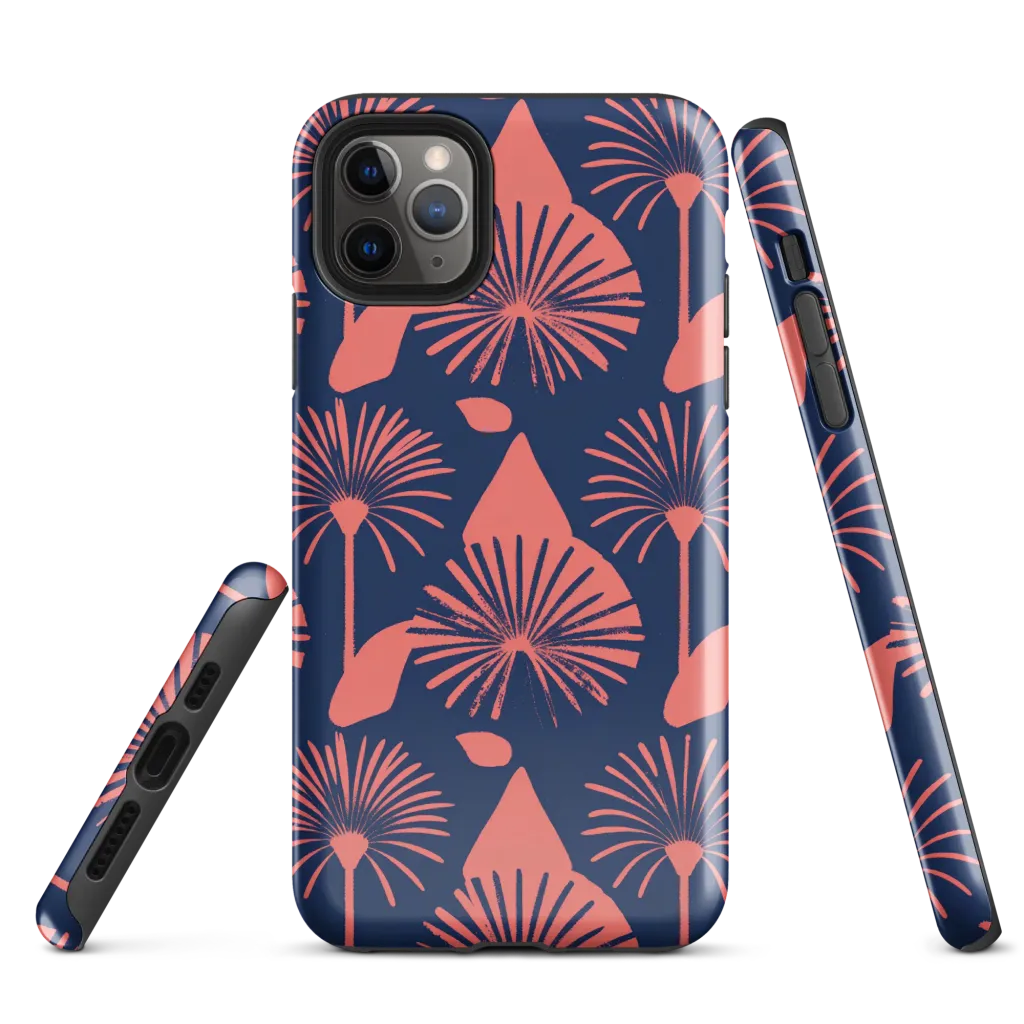 Salmon Starburst on Tough Case for iPhone® — Front