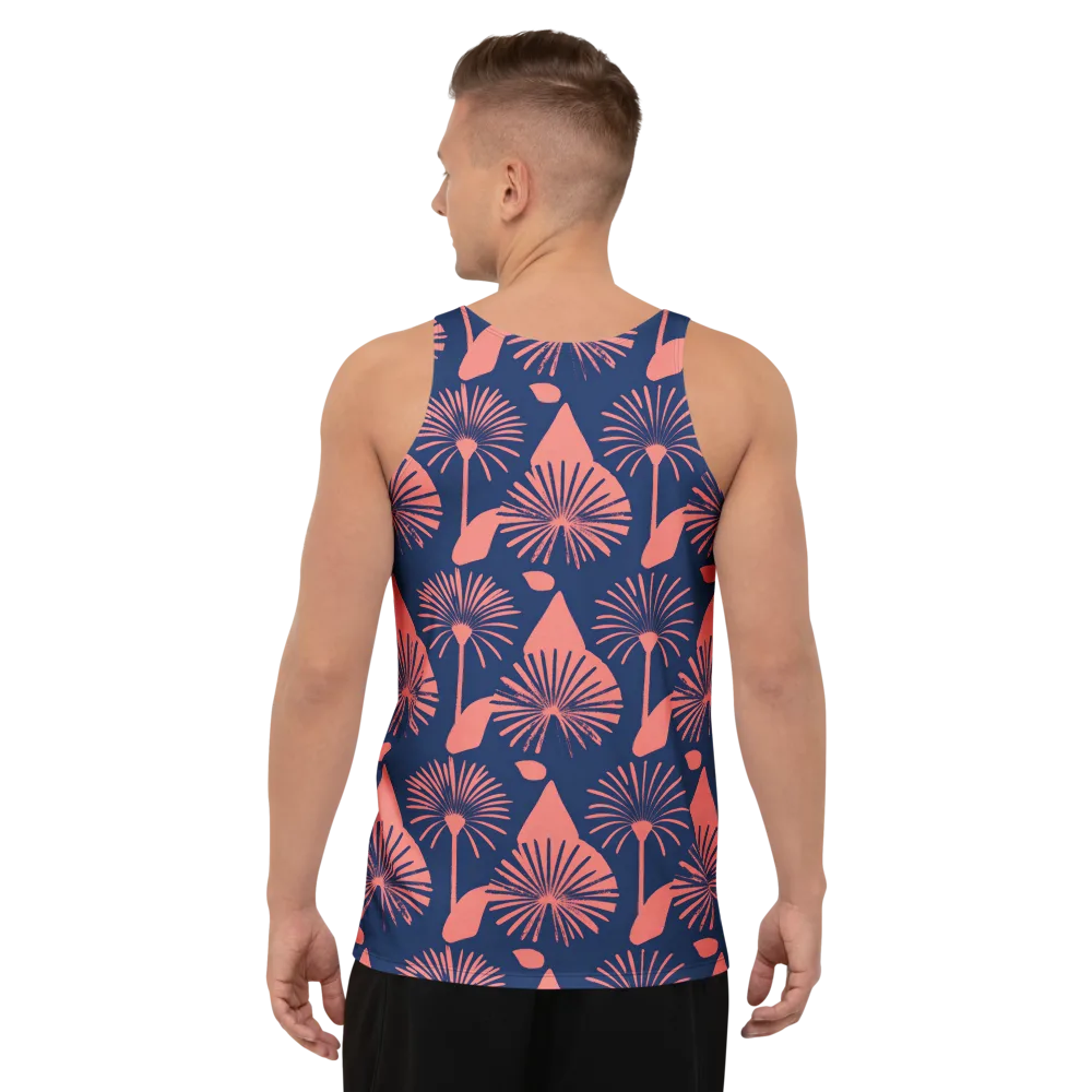 Salmon Starburst on Men's Tank Top — Back