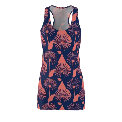 Salmon Starburst on a Racerback Dress
