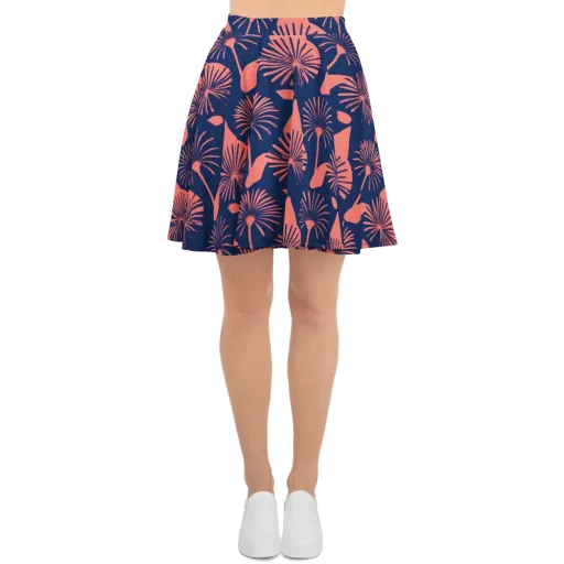 Salmon Starburst on a Skater Skirt