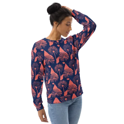 Salmon Starburst on a Sweatshirt