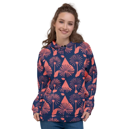 Salmon Starburst on a Hoodie