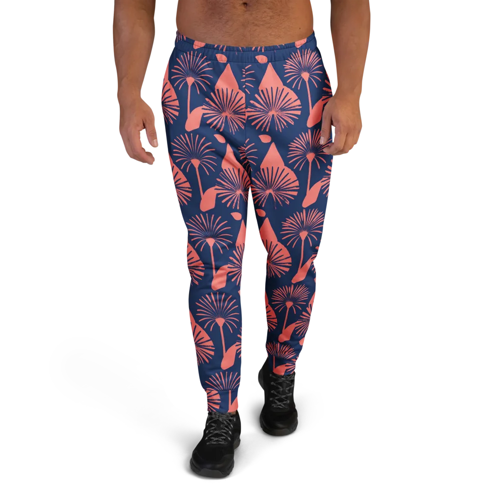 Salmon Starburst on Men's Joggers — Front