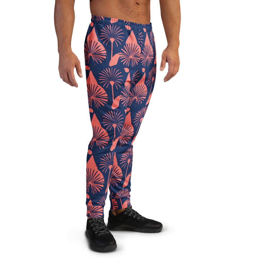 Salmon Starburst on Men's Joggers — Right
