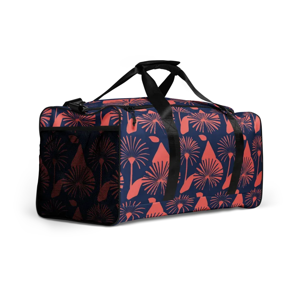 Salmon Starburst on Duffle Bag — Right Front