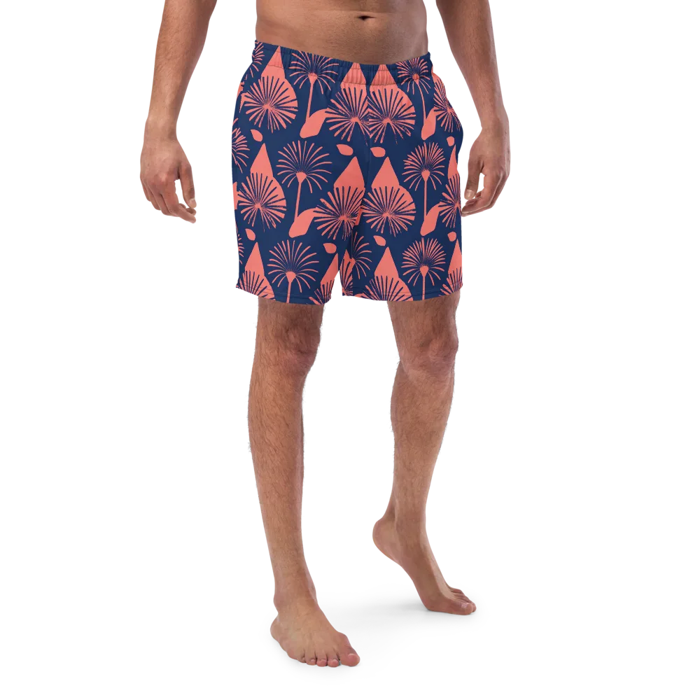 Salmon Starburst on Swim Trunks — Front