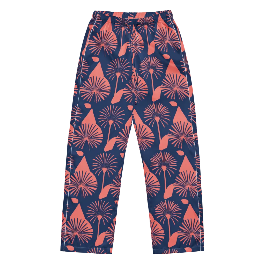 Salmon Starburst on Women's Pajama Pants — Front