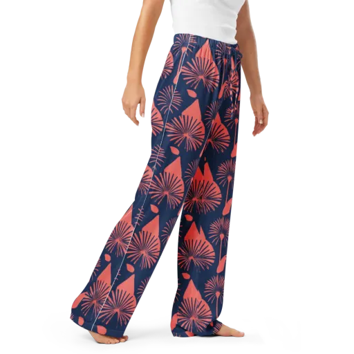 Salmon Starburst on a Women's Pajama Pants
