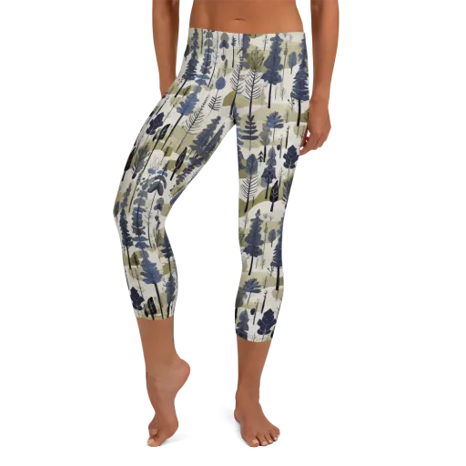 Whispering Canopy on a Capri Leggings