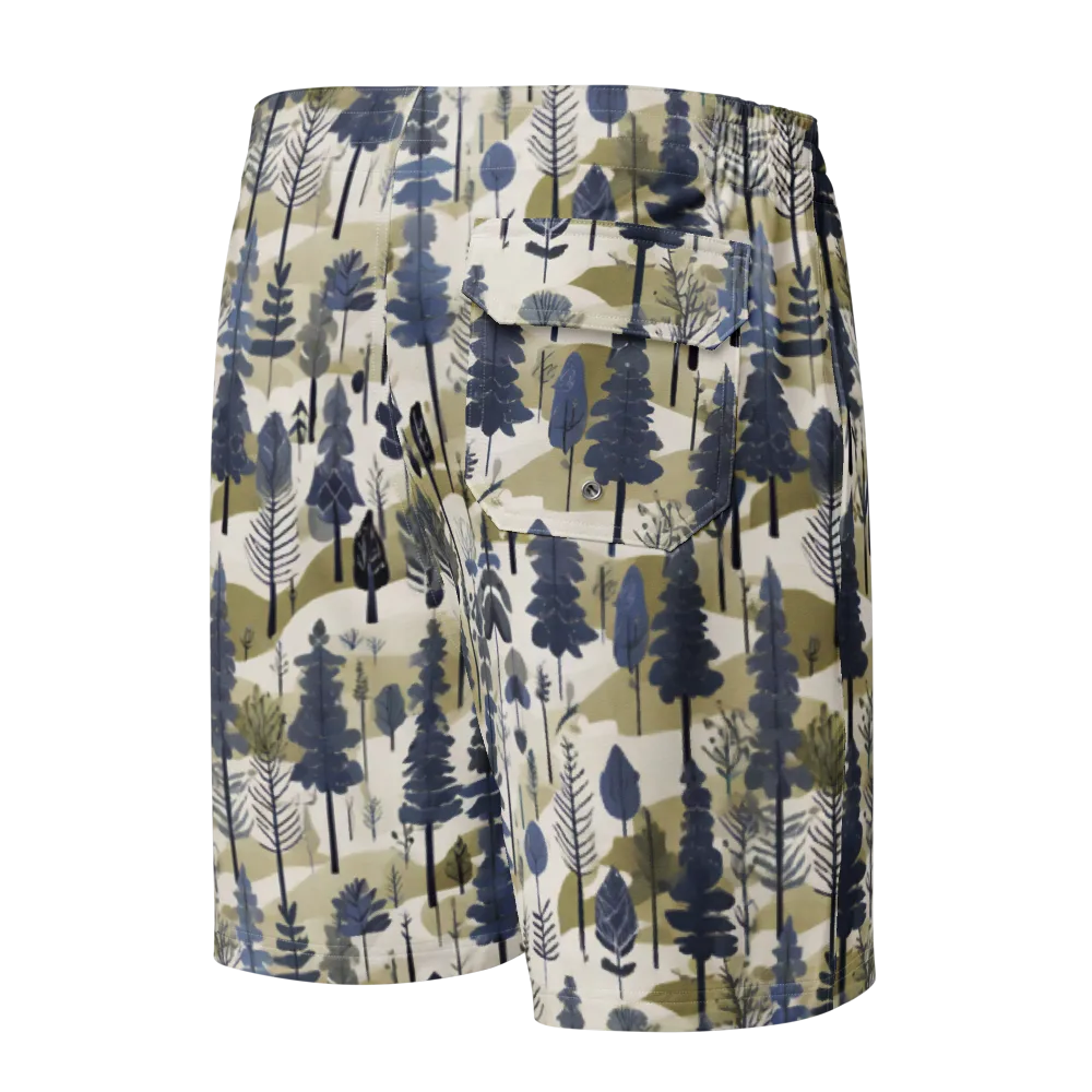 Whispering Canopy on Men's Board Shorts — Back