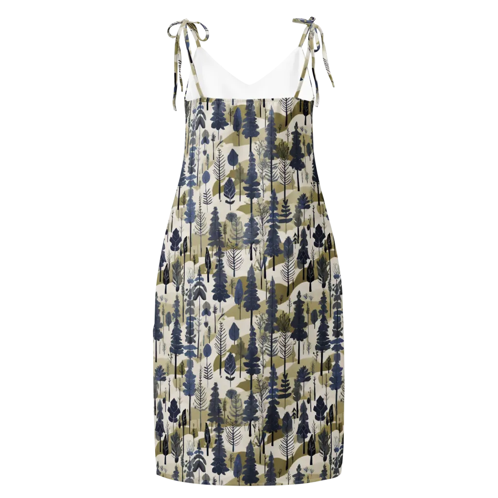 Whispering Canopy on Slip Dress — Back