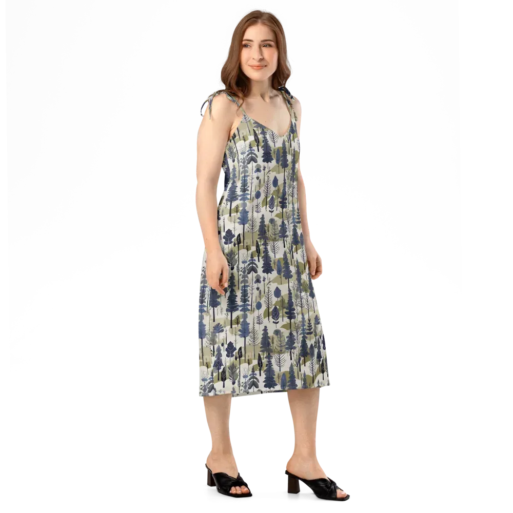 Whispering Canopy on Slip Dress — Right Front