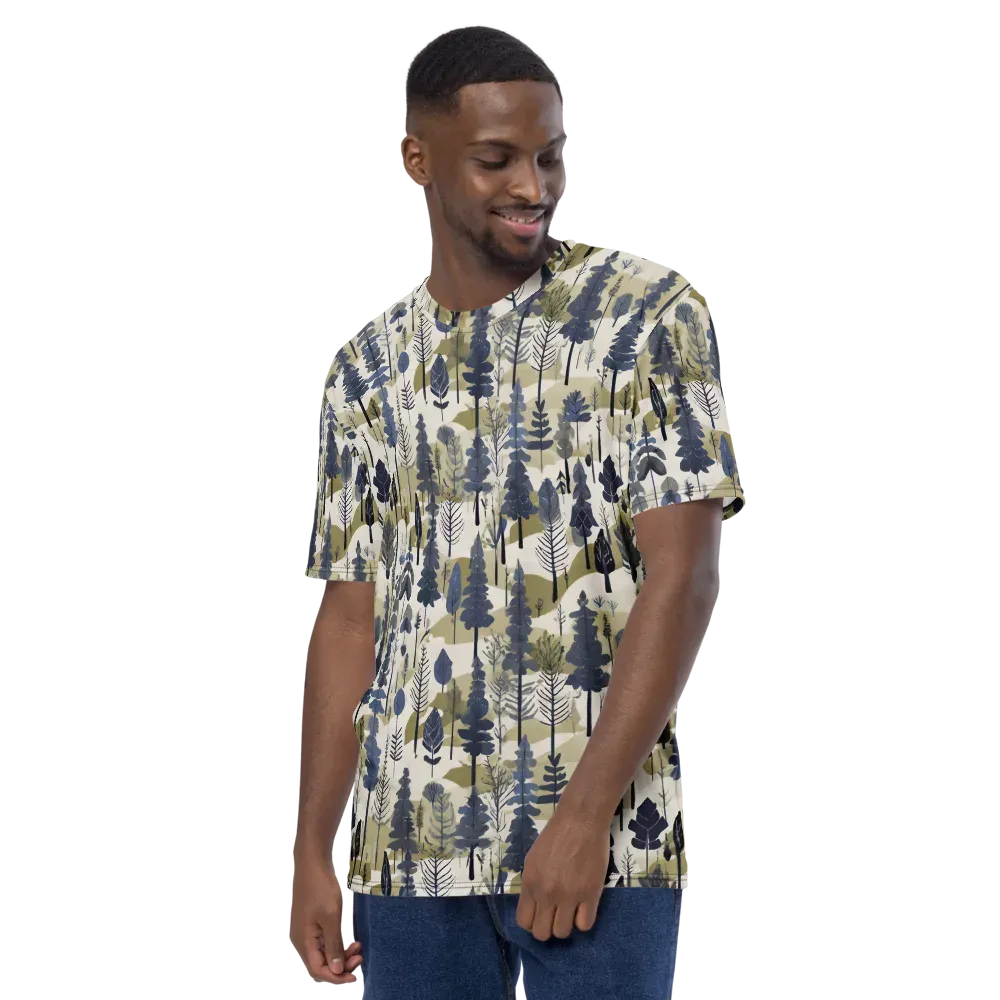 Whispering Canopy on Men's Crew Neck T-Shirt — Left
