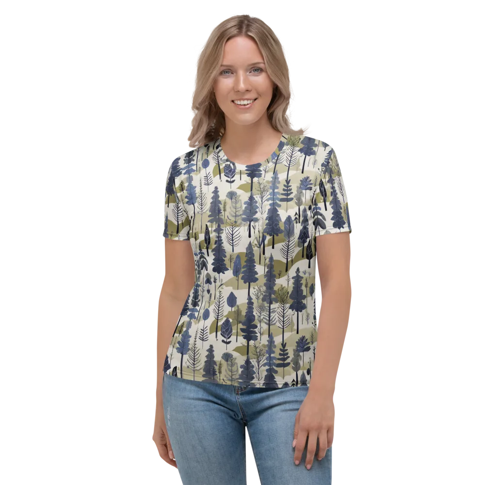 Whispering Canopy on Women's Crew Neck T-Shirt — Front