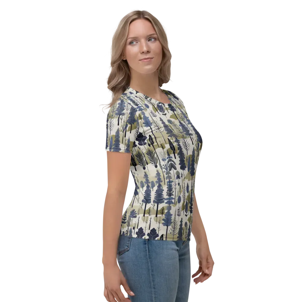 Whispering Canopy on Women's Crew Neck T-Shirt — Right