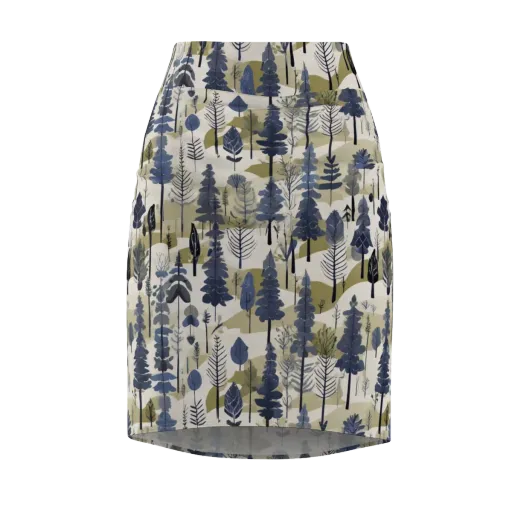 Whispering Canopy on a Pencil Skirt