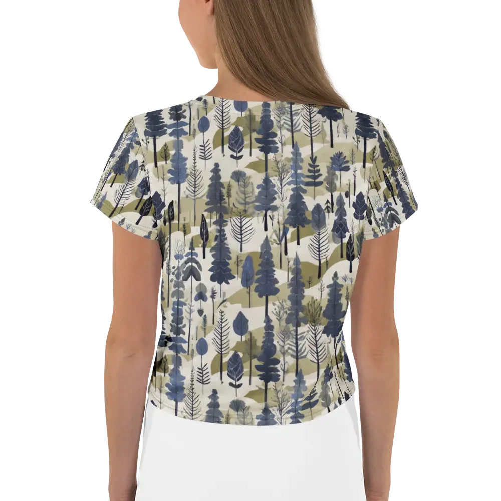 Whispering Canopy on Crop Tee — Back