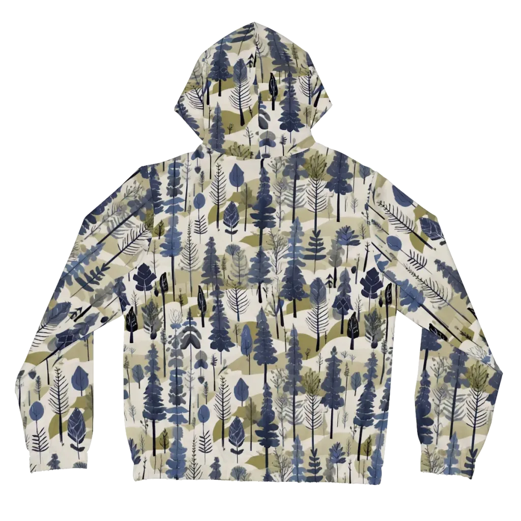 Whispering Canopy on Women's Full-Zip Hoodie — Back