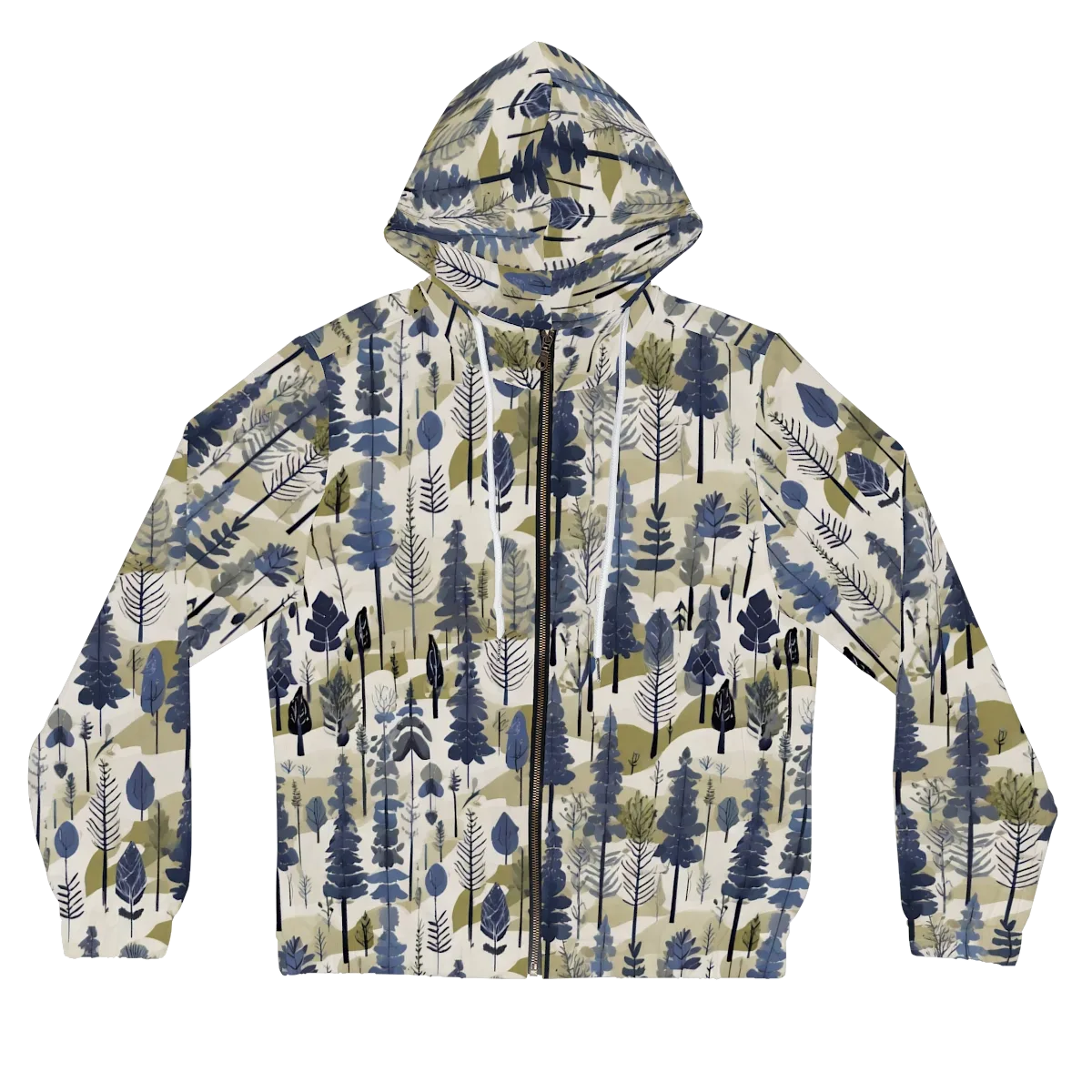 Whispering Canopy on Women's Full-Zip Hoodie — Front