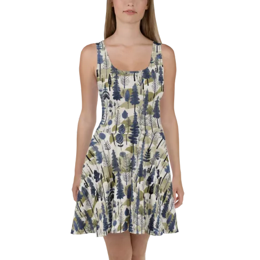 Whispering Canopy on a Skater Dress