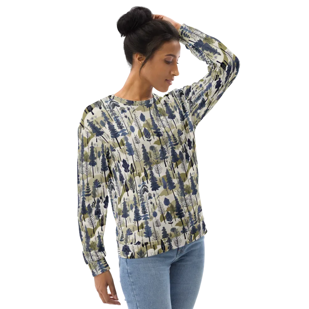 Whispering Canopy on Sweatshirt — Right Front