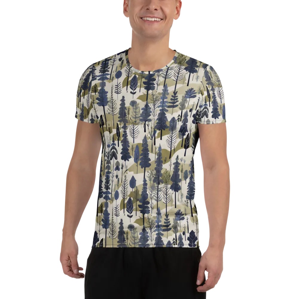 Whispering Canopy on Men's Athletic T-Shirt — Front