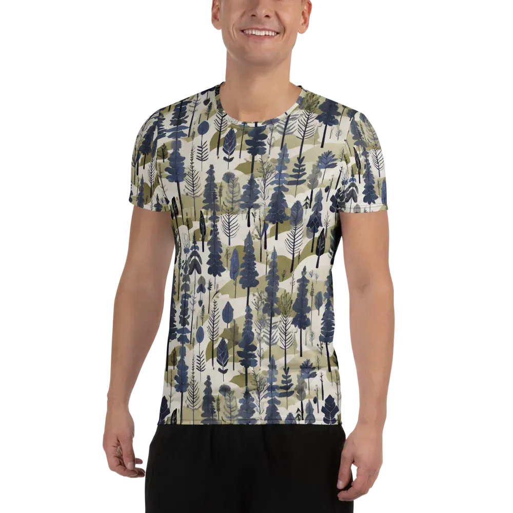 Whispering Canopy on Men's Athletic T-Shirt — Front
