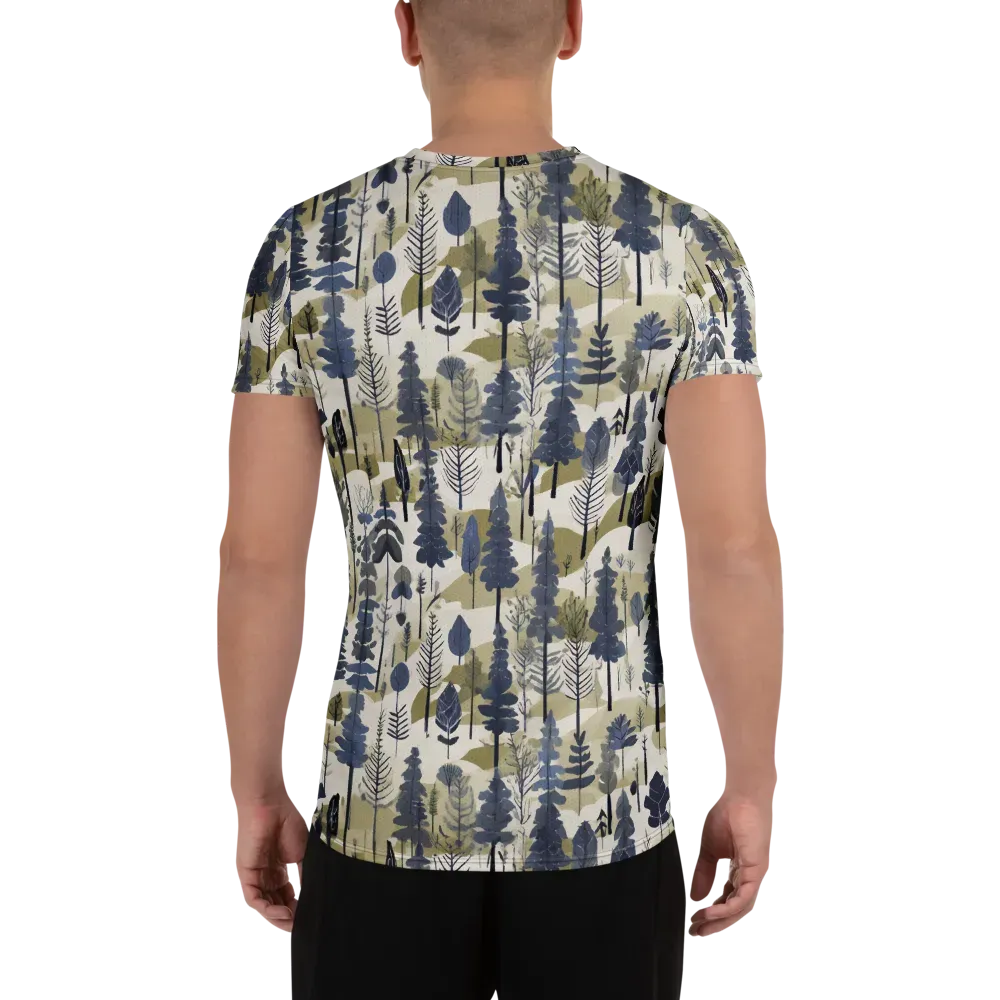 Whispering Canopy on Men's Athletic T-Shirt — Back