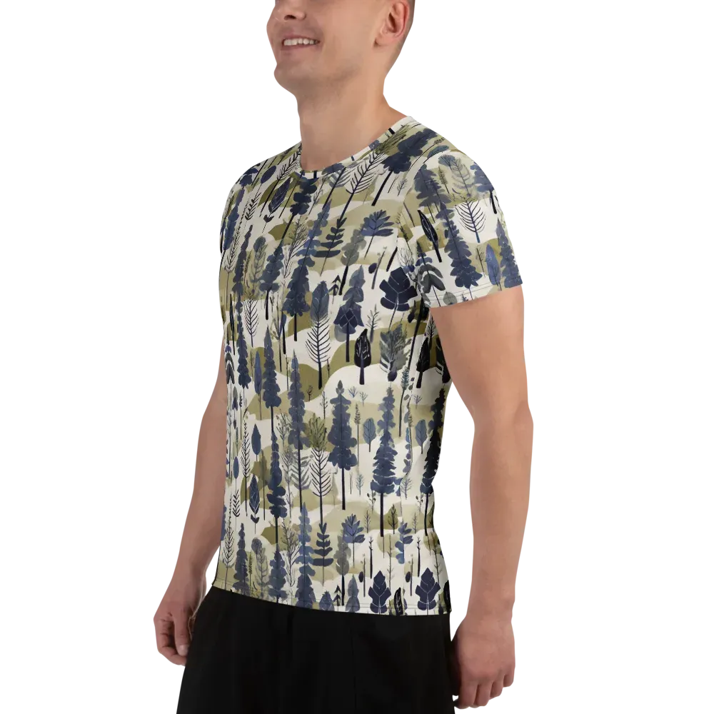 Whispering Canopy on Men's Athletic T-Shirt — Left