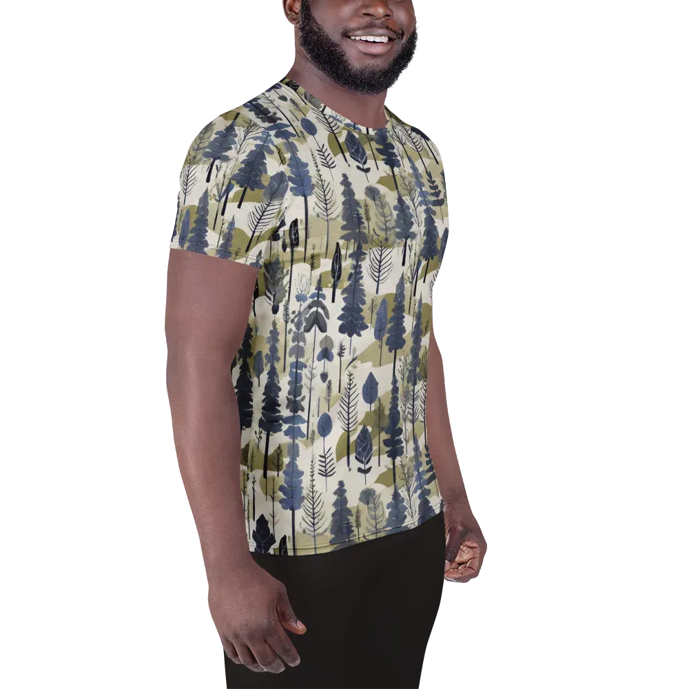 Whispering Canopy on Men's Athletic T-Shirt — Right