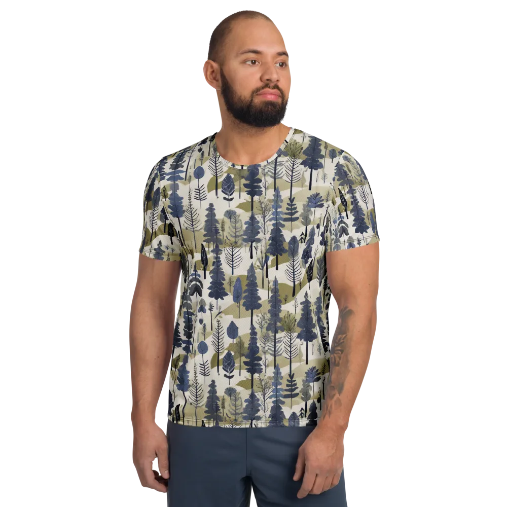 Whispering Canopy on Men's Athletic T-Shirt — Front