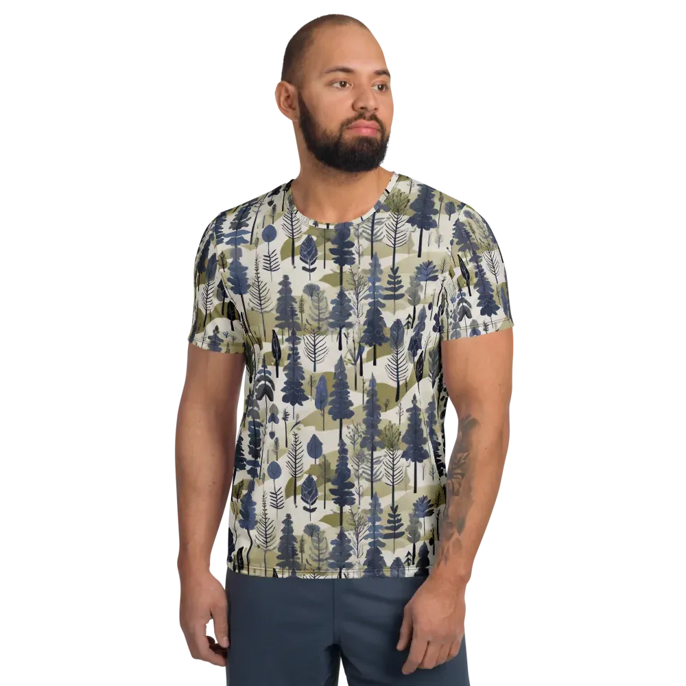 Whispering Canopy on Men's Athletic T-Shirt — Front