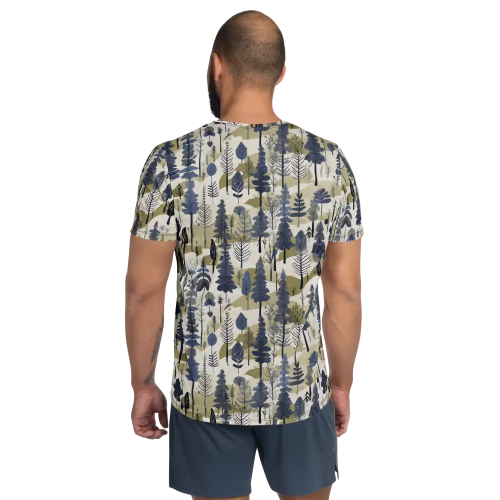 Whispering Canopy on Men's Athletic T-Shirt — Back
