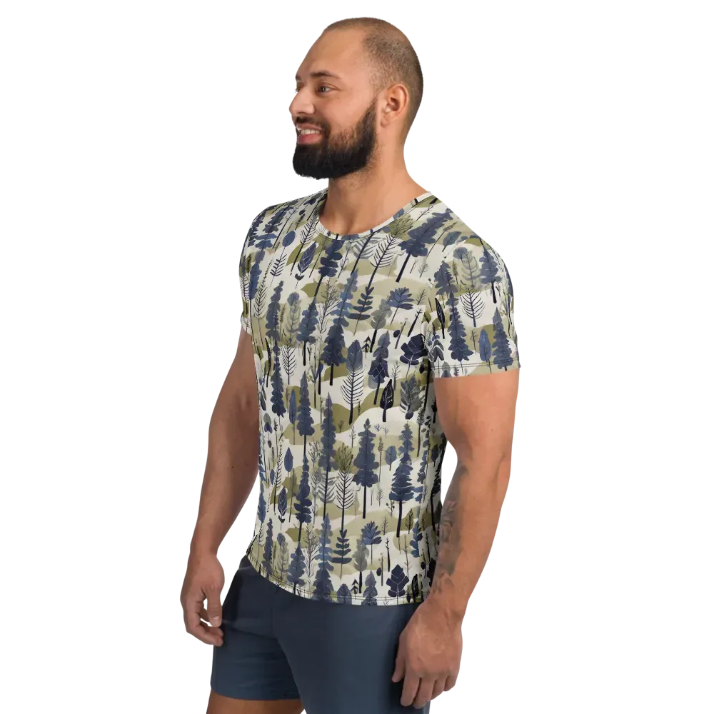 Whispering Canopy on Men's Athletic T-Shirt — Left