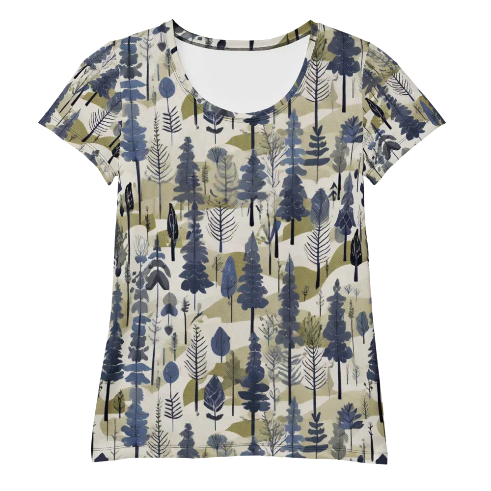 Whispering Canopy on Women's Athletic T-Shirt — Front