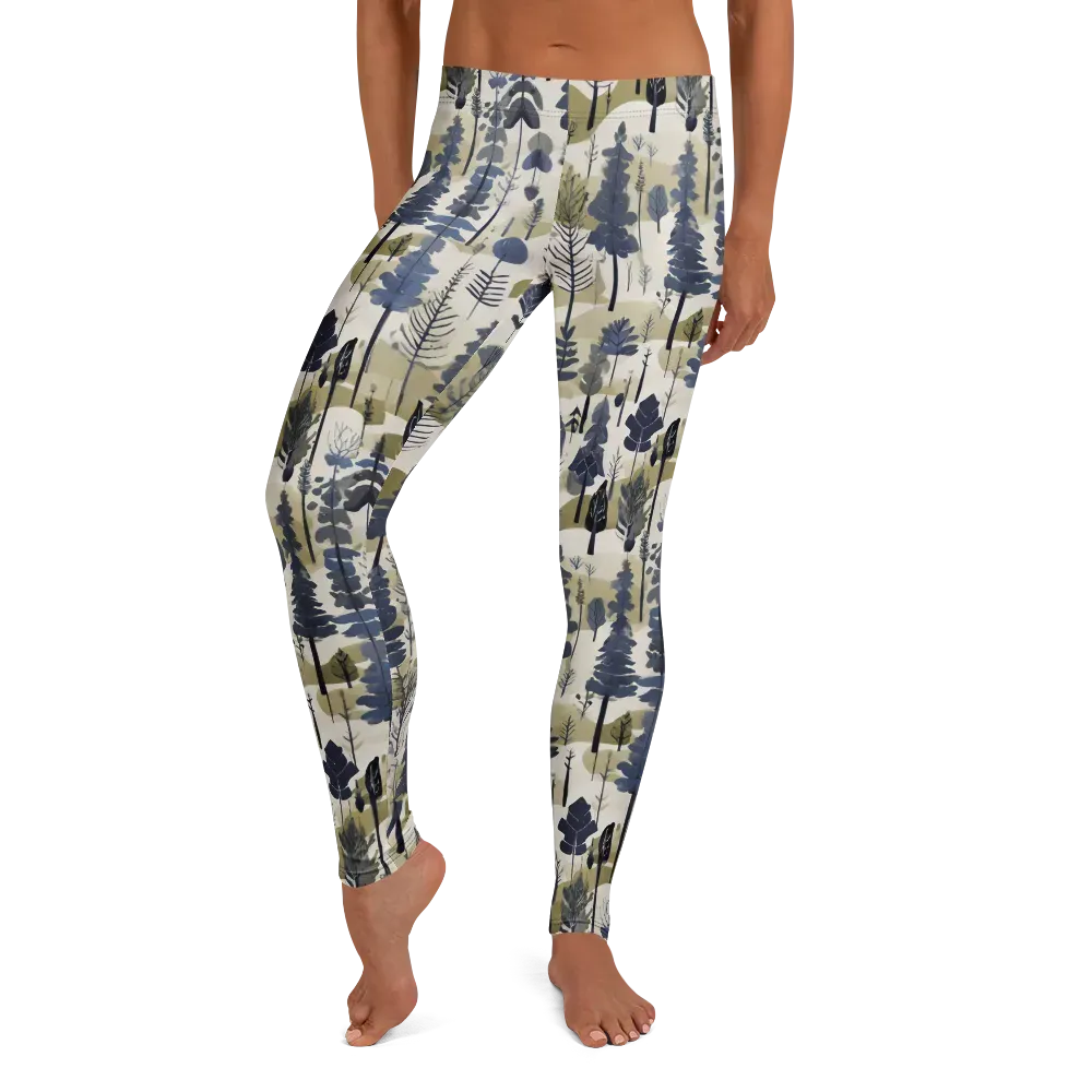 Whispering Canopy on Leggings — Front
