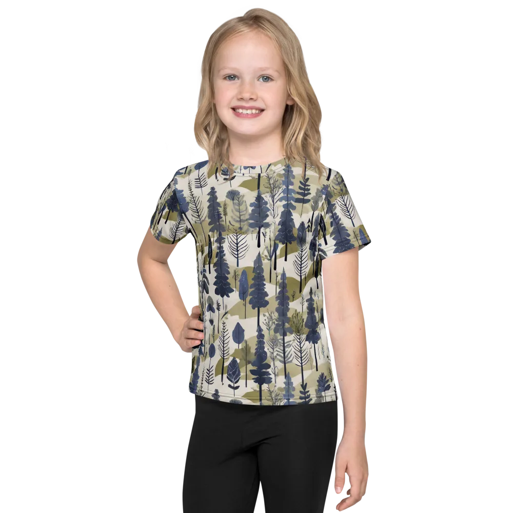 Whispering Canopy on Kids Crew Neck T-Shirt — Front