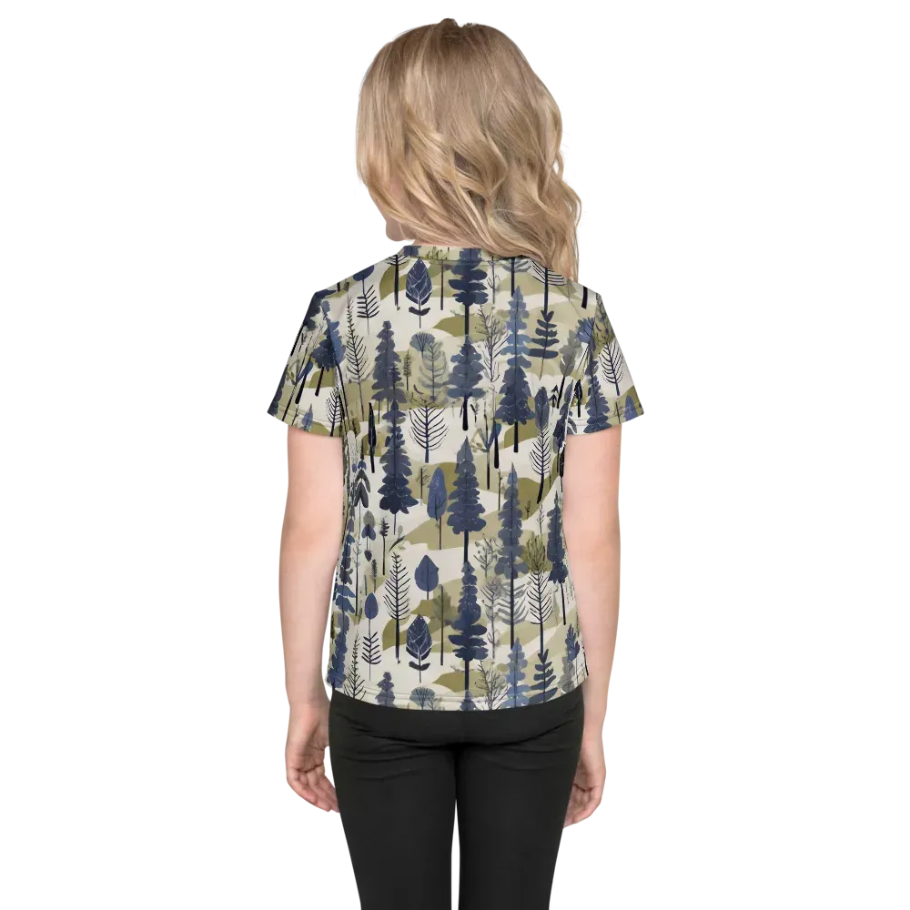 Whispering Canopy on Kids Crew Neck T-Shirt — Back