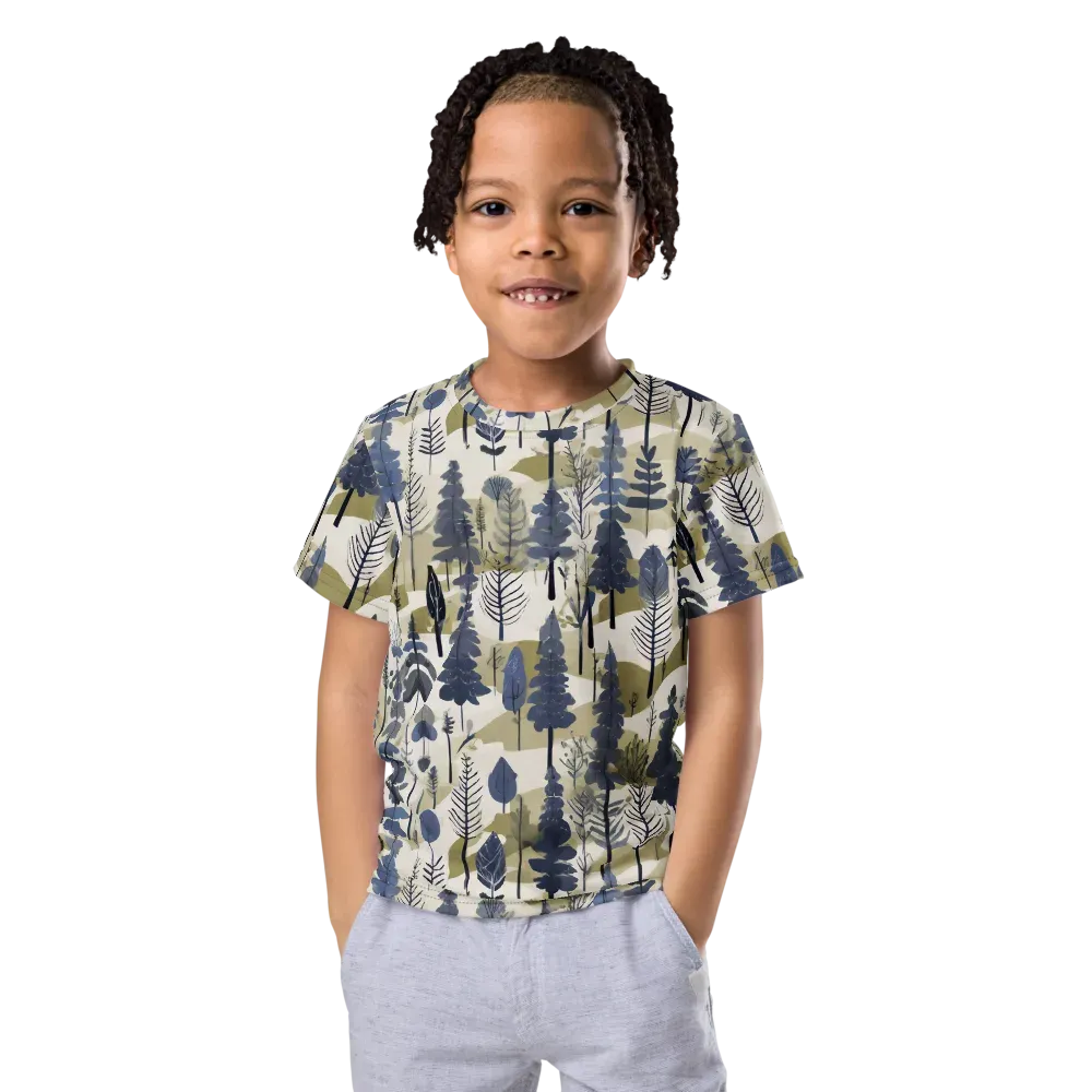 Whispering Canopy on Kids Crew Neck T-Shirt — Front