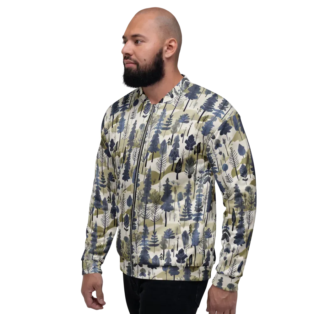 Whispering Canopy on Bomber Jacket — Left