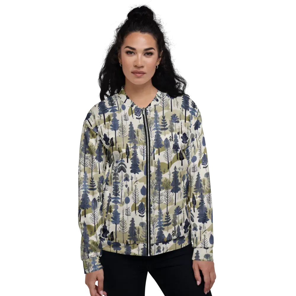 Whispering Canopy on Bomber Jacket — Front