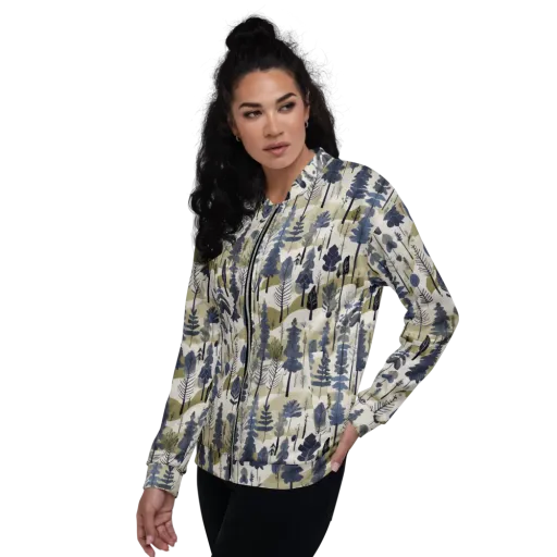 Whispering Canopy on a Bomber Jacket