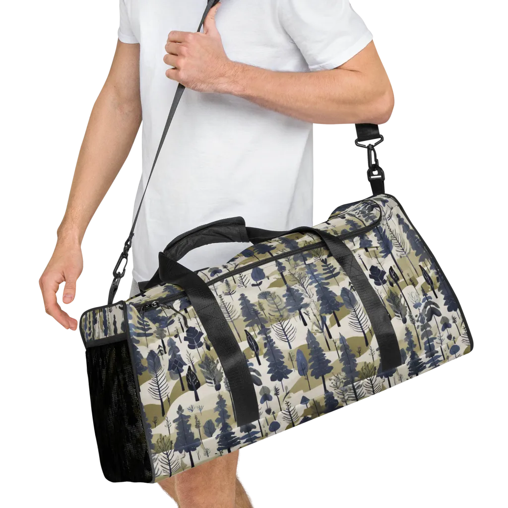 Whispering Canopy on Duffle Bag — Right Front