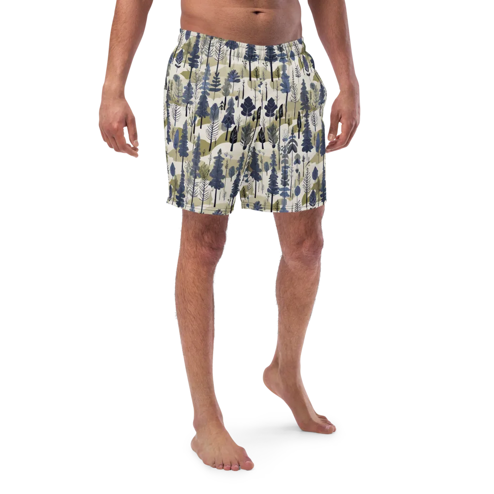 Whispering Canopy on Swim Trunks — Front