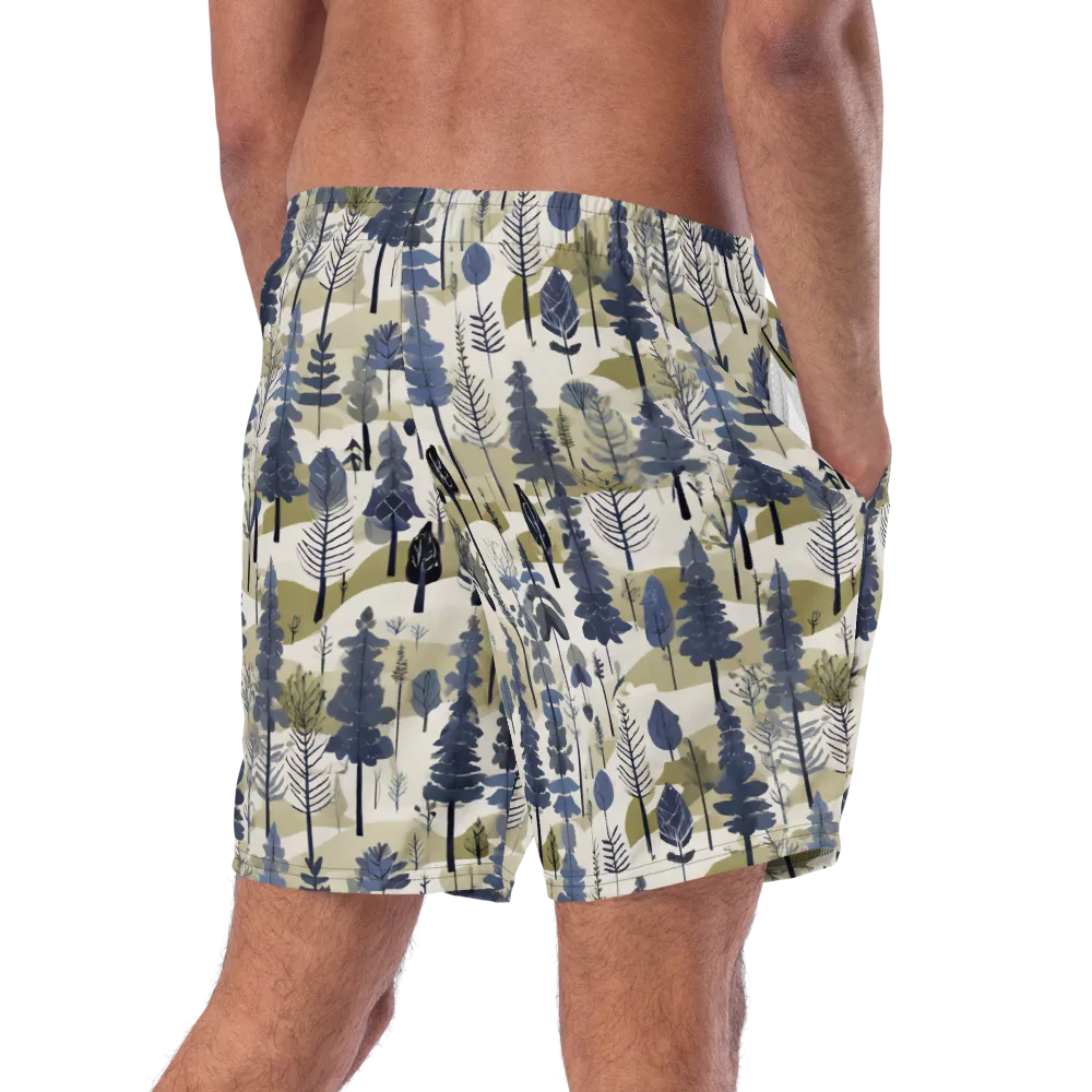 Whispering Canopy on Swim Trunks — Right Back