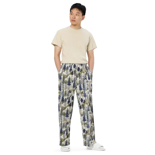 Whispering Canopy on a Wide-Leg Pants