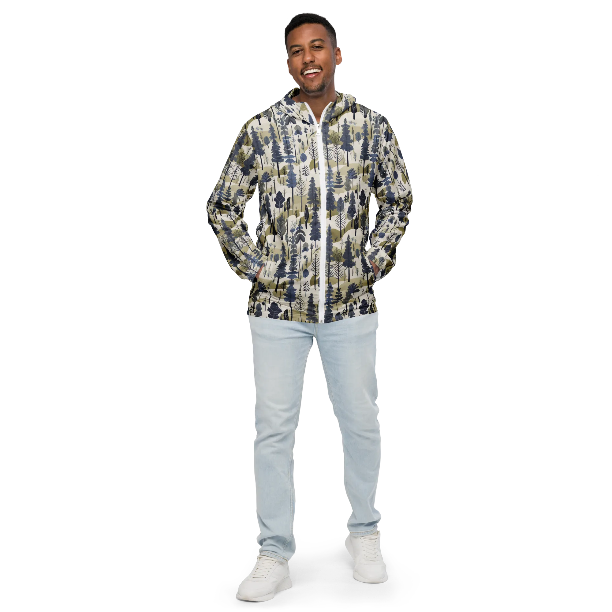 Whispering Canopy on Men's Windbreaker — Front