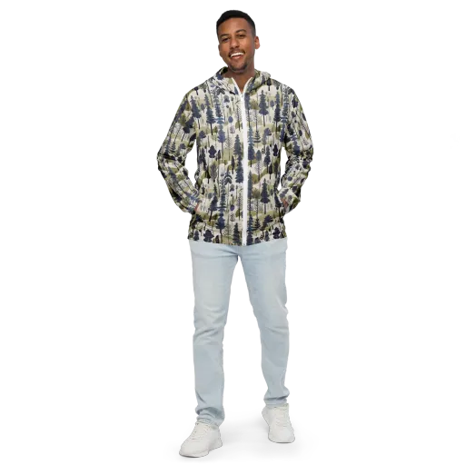 Whispering Canopy on a Men's Windbreaker