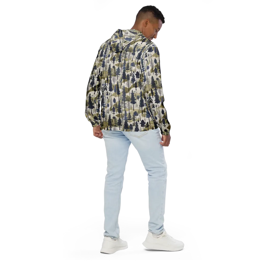 Whispering Canopy on Men's Windbreaker — Back