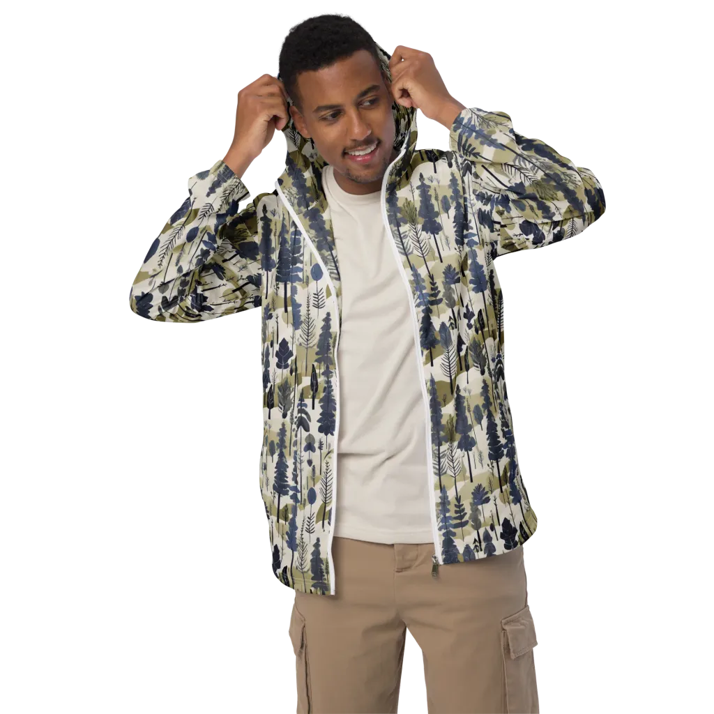 Whispering Canopy on Men's Windbreaker — Front